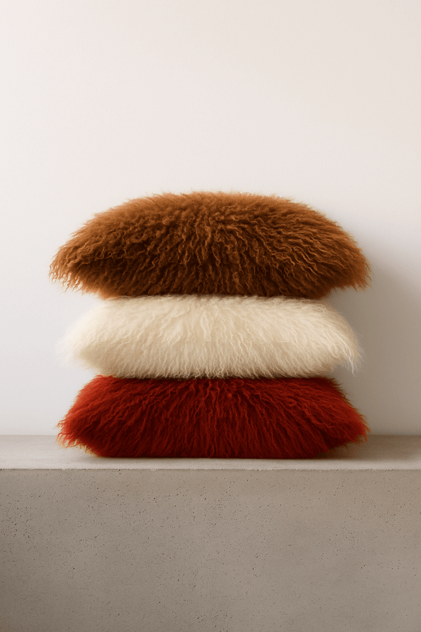 Tibetan Cushion - White - Bigardini