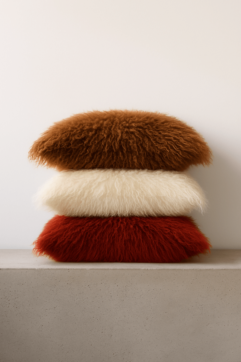 Tibetan Cushion - White - Bigardini