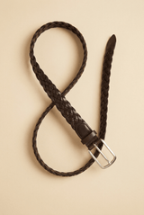 Tuscania Unisex Leather Belt - Brown - Bigardini