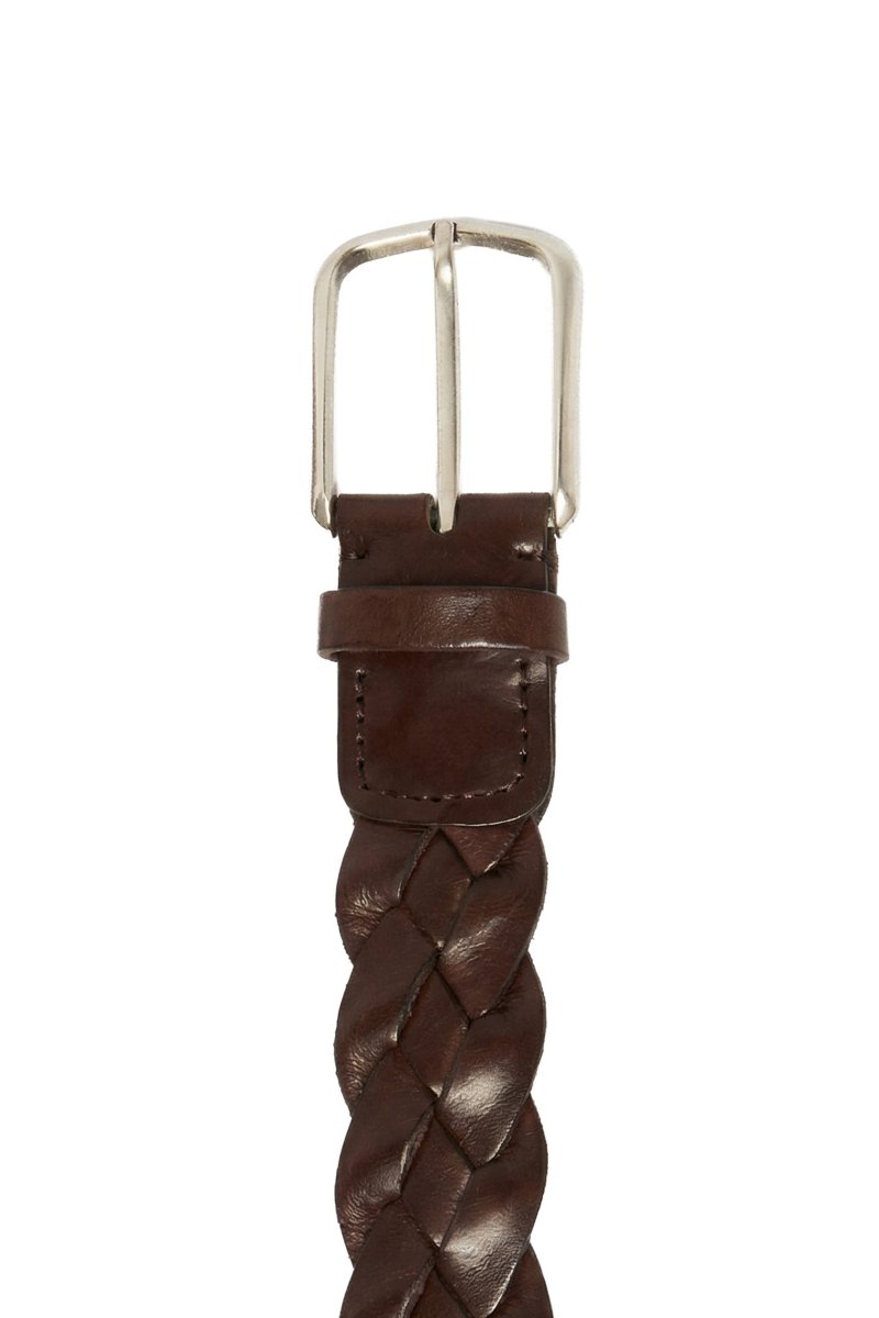 Tuscania Unisex Leather Belt - Brown - Bigardini
