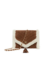 Veronica Women’s Shearling Bag - Whiskey - Bigardini