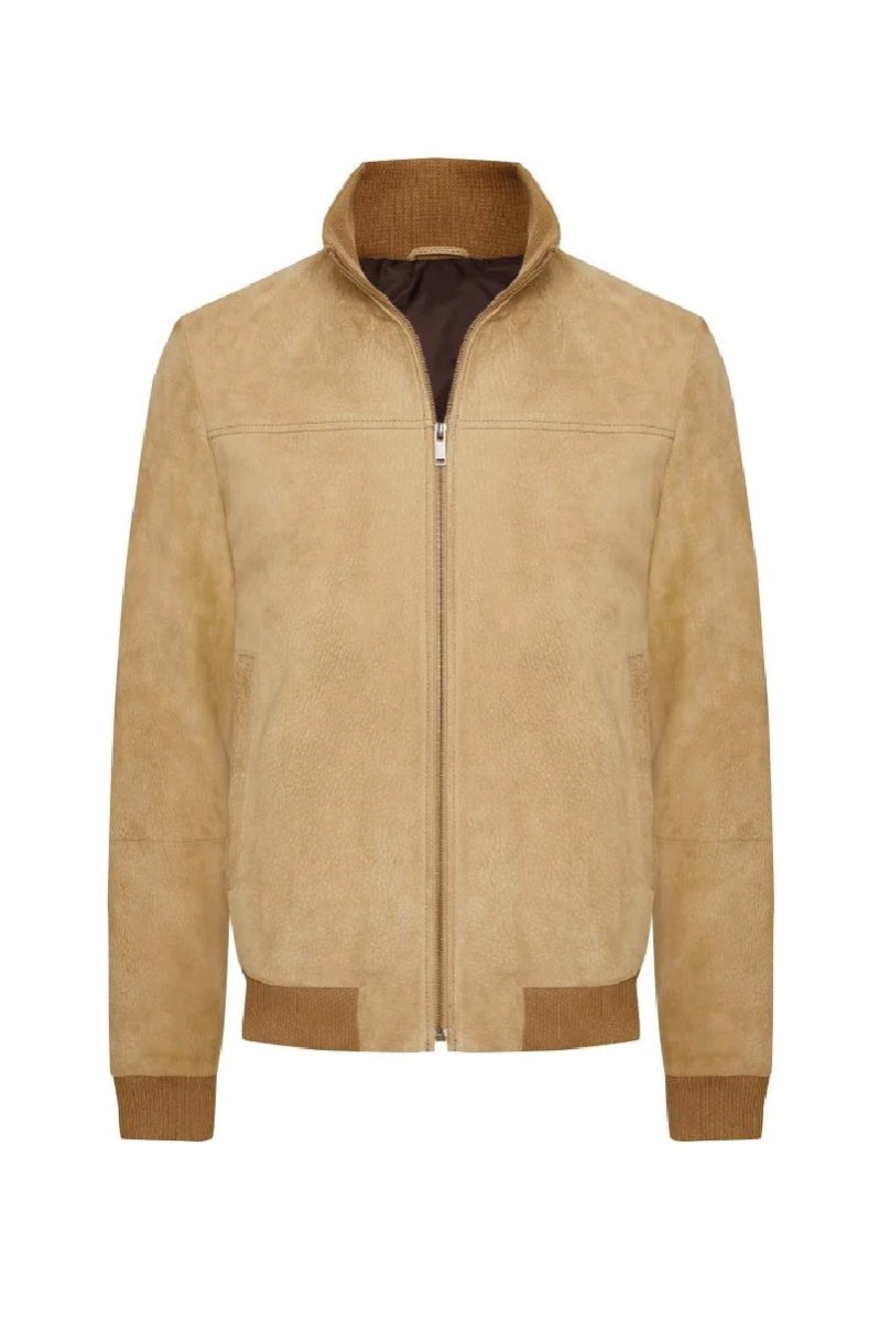 Vince Men's Nubuck Padded Jacket - Beige - Bigardini