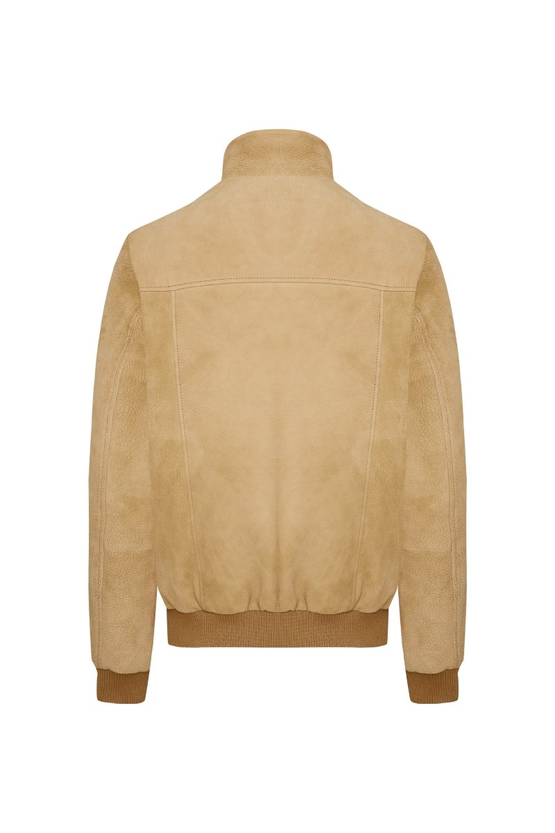 Vince Men's Nubuck Padded Jacket Beige