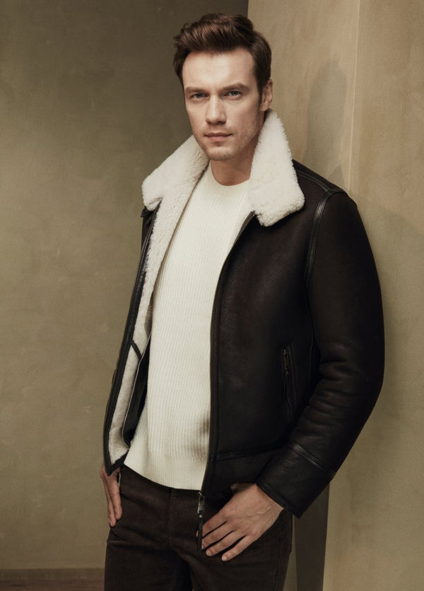 William Shearling Bomber Jacket - Bigardini