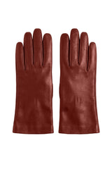 Zaya Women's Leather Gloves with Cashmere Lining - Tan - Bigardini