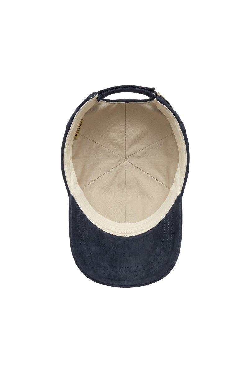 Zen Unisex Suede Baseball Cap - Navy Blue - Bigardini