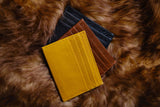 Schlanke Brieftasche aus braunem Floater-Leder