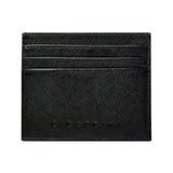Black Saffiano Leather Slim Wallet - bigardinileather