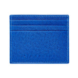 Blue Saffiano Leather Slim Wallet - bigardinileather
