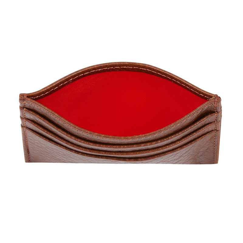 Brown Floater Leather Slim Wallet - Bigardini
