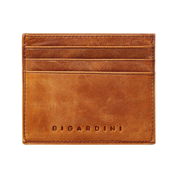 Brown Vintage Leather Slim Wallet - bigardinileather