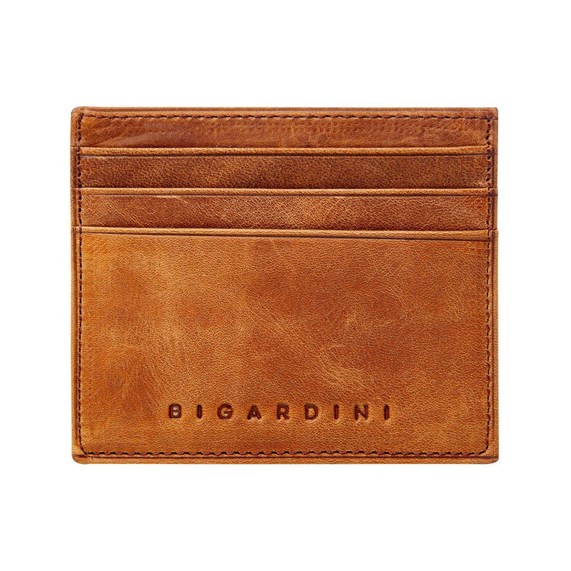 Brown Epi Leather Passport Wallet