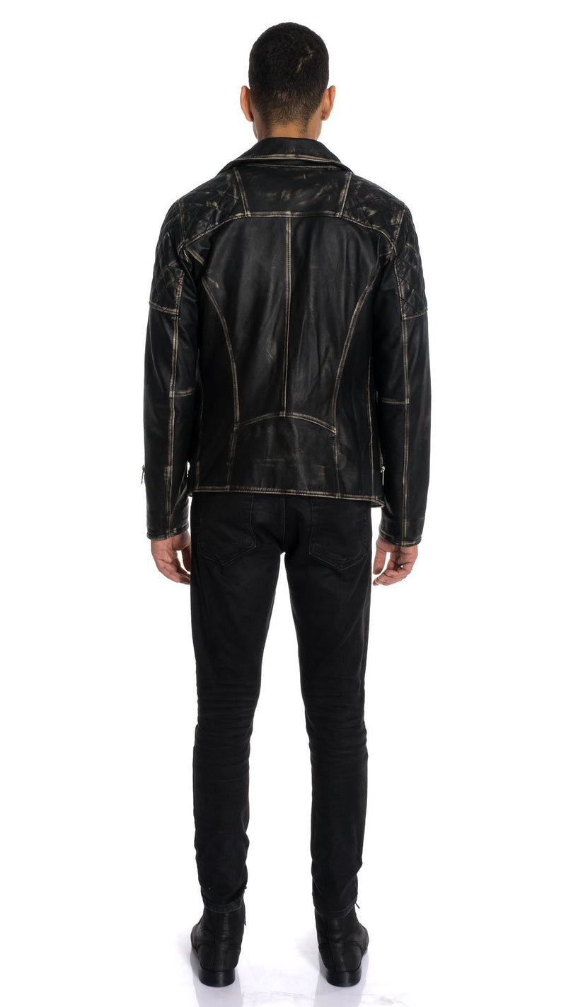 Clark Leather Moto Jacket - Bigardini Leather