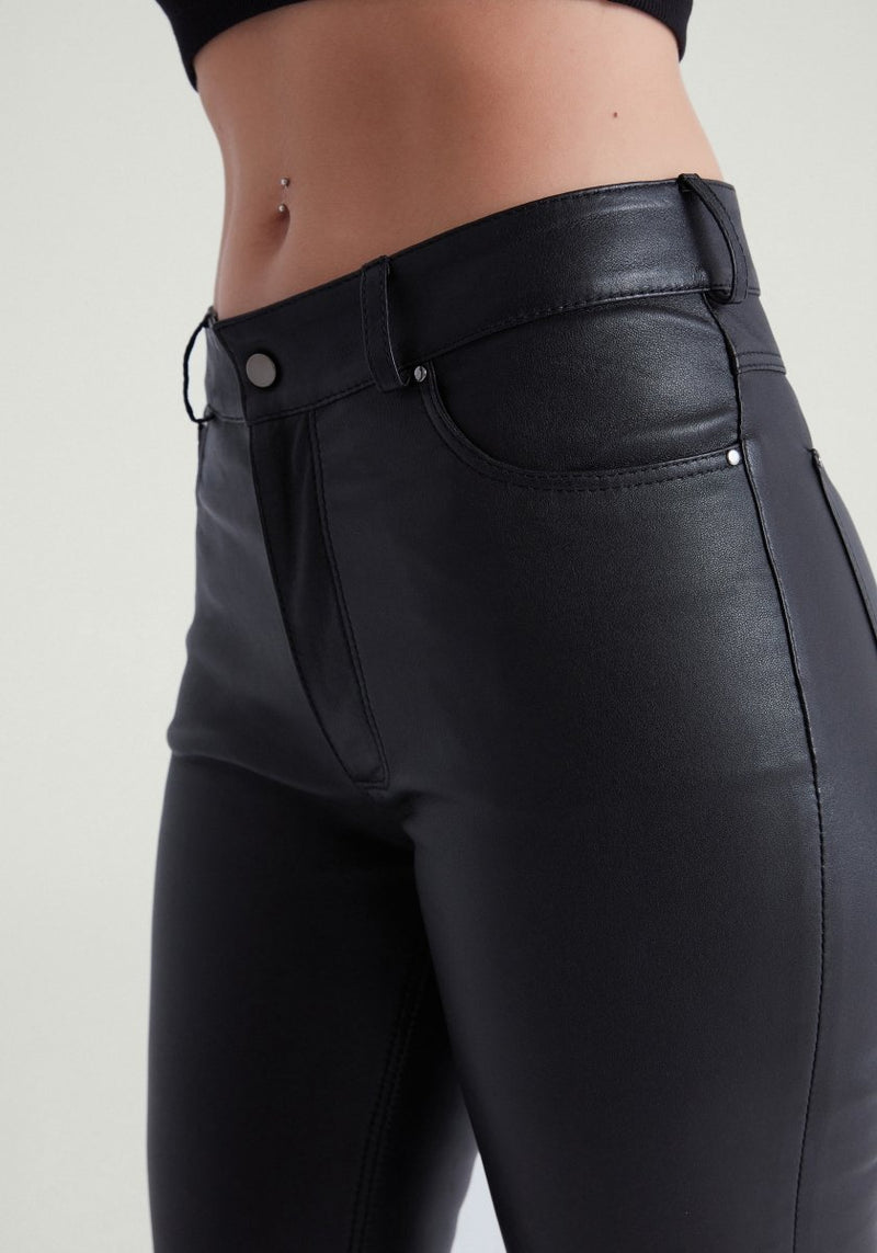Eva Stretch Leather Pants – Bigardini