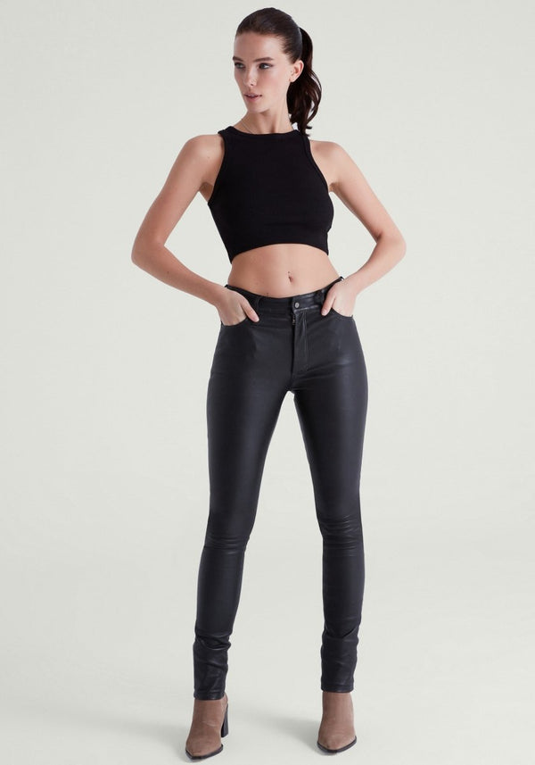 Eva Stretch Leather Pants - Bigardini
