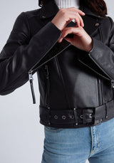 Naomi Leather Biker Jacket - Bigardini