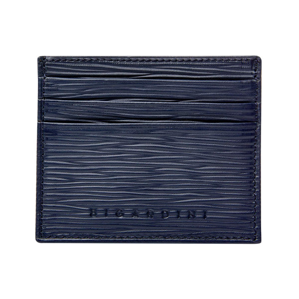 Navy Epi Leather Slim Wallet - bigardinileather