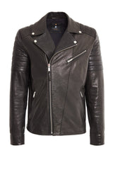 Pierre Leather Biker Jacket - Bigardini Leather