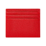 Red Saffiano Leather Slim Wallet - bigardinileather