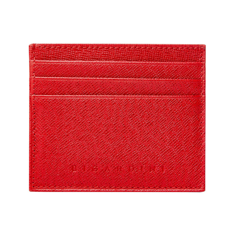 Red Saffiano Leather Slim Wallet – Bigardini